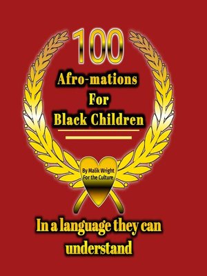 cover image of 100 Afro-mations for Black Children
